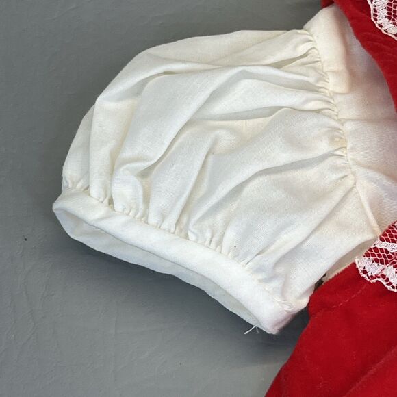 Babyfair Dress Toddler Girls 18 m Red Velvet Lace Christmas - Picture 7 of 16